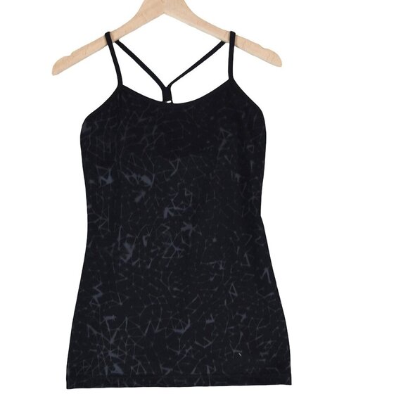 Lululemon Strappy Power Y Racerback Tank Fits 8 Geometric Print Y2K Yoga Gym - Picture 4 of 7